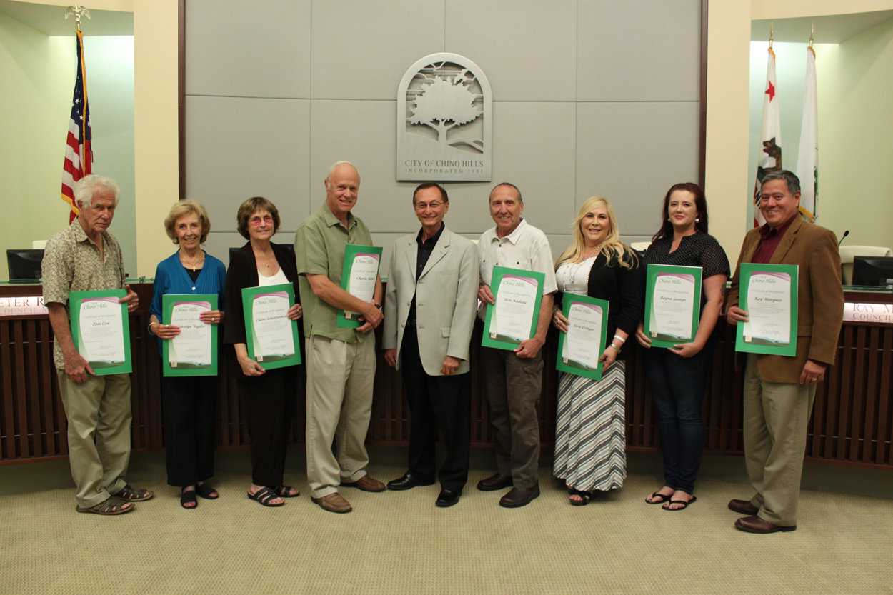 Photo of the Fire Safe Council and Mayor Ed Graham